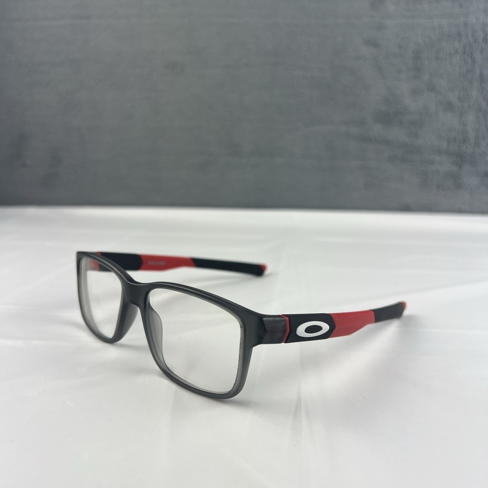 Oakley OY8007 0250 Field Day Youth Glasses Satin Grey Smoke Red 50-15-128 FRAMES